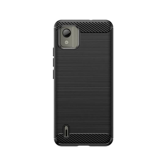 Etui silikonowe Carbon Case do Nokia C110 - czarne Hurtel