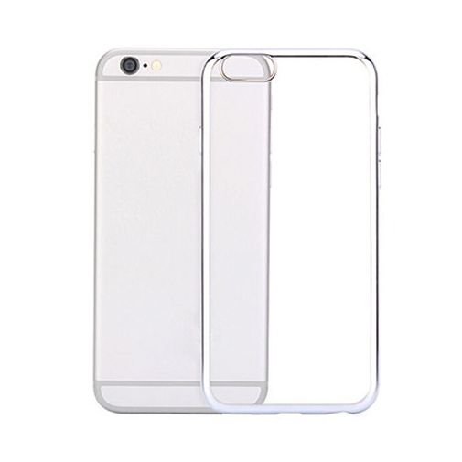Etui silikonowe, iPhone 6, 6s, platynowane SLIM, srebrny EtuiStudio