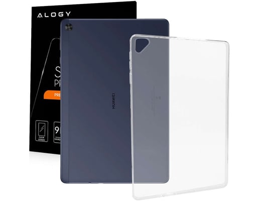 Etui silikonowe na tablet obudowa do Huawei MatePad T10/ T10s przezroczyste + Szkło 4kom.pl