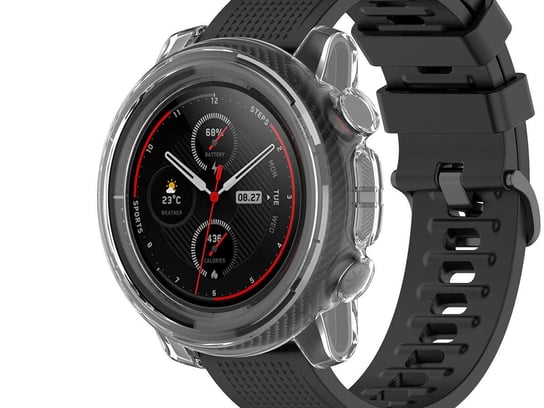 Etui silikonowe nakładka Alogy case do Xiaomi Amazfit Stratos 3 Przezroczyste 4kom.pl