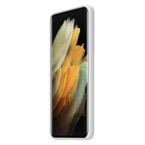 Etui silikonowe, Samsung, Cover do S21 Ultra, jasnoszare Samsung