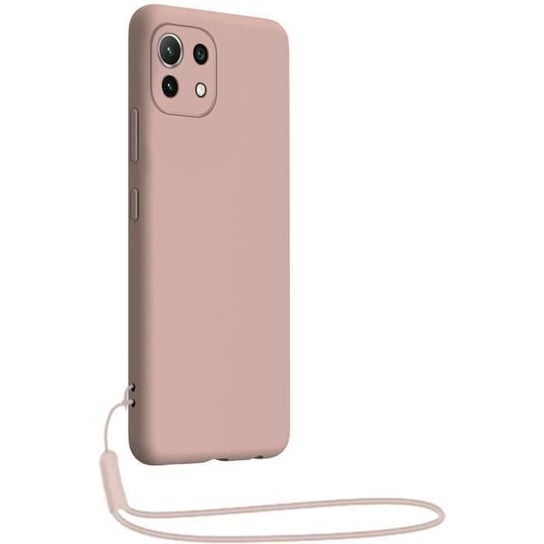 Etui silikonowe SoftTouch do Xiaomi Mi 11 5G z paskiem Nude różowy Bigben Inny producent (majster PL)