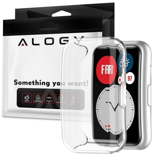 Etui silikonowe TPU nakładka Alogy do Huawei Watch Fit Przezroczyste Alogy