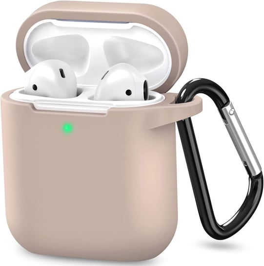Etui silikonowe Vanfone do Apple AirPods 1/2, beżowy Vanfone