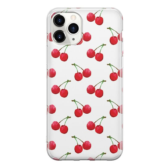 Etui silikonowe z nadrukiem Apple iPhone 11 Pro MAX Wiśnie 2 PieceofCase