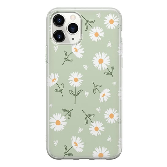 Etui silikonowe z nadrukiem Apple iPhone 12 Pro MAX Stokrotki pistacja PieceofCase