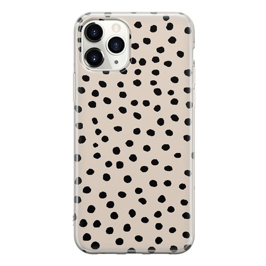 Etui silikonowe z nadrukiem Apple iPhone 13 Pro MAX Kropki dot beż PieceofCase