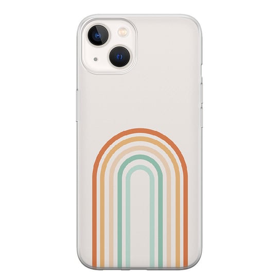 Etui silikonowe z nadrukiem Apple iPhone 14 Tęcza boho 2 PieceofCase