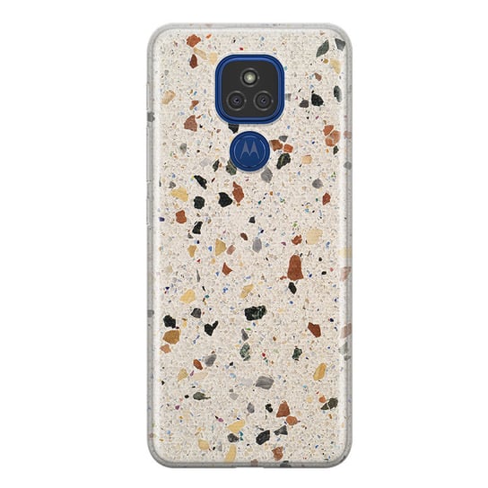 Etui silikonowe z nadrukiem Motorola MOTO E7 PLUS Terrazzo PieceofCase