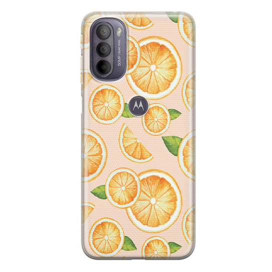 Etui silikonowe z nadrukiem Motorola Moto G51 5G Smak lata - pomarańcze PieceofCase