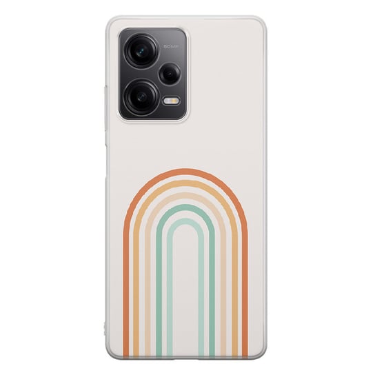 Etui silikonowe z nadrukiem Motorola Moto G72 Tęcza boho 2 PieceofCase