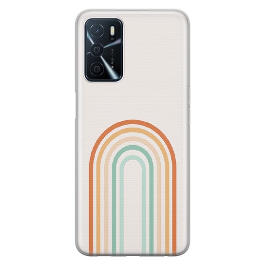 Etui silikonowe z nadrukiem OPPO A16S Tęcza boho 2 PieceofCase