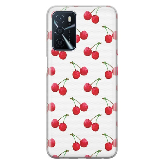 Etui silikonowe z nadrukiem OPPO A16S Wiśnie 2 PieceofCase