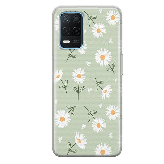 Etui silikonowe z nadrukiem Realme 8 5G Stokrotki pistacja PieceofCase