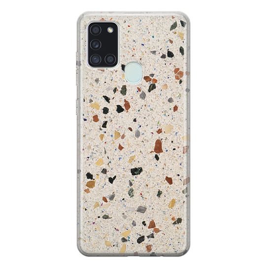 Etui silikonowe z nadrukiem Samsung Galaxy A21S Terrazzo PieceofCase