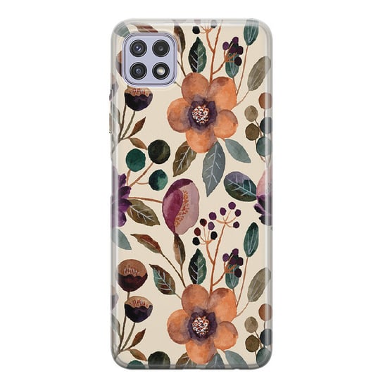 Etui silikonowe z nadrukiem Samsung Galaxy A22 5G Malowane kwiaty PieceofCase