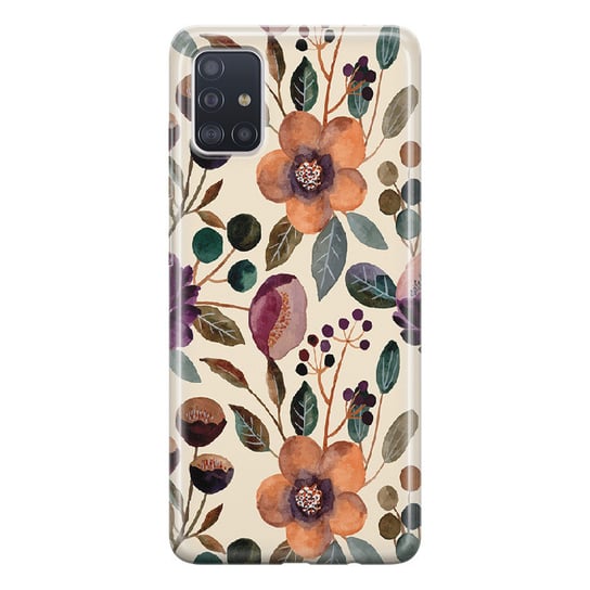 Etui silikonowe z nadrukiem Samsung Galaxy A71 Malowane kwiaty PieceofCase