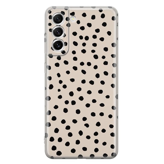 Etui silikonowe z nadrukiem Samsung Galaxy S22 Plus Kropki dot beż PieceofCase