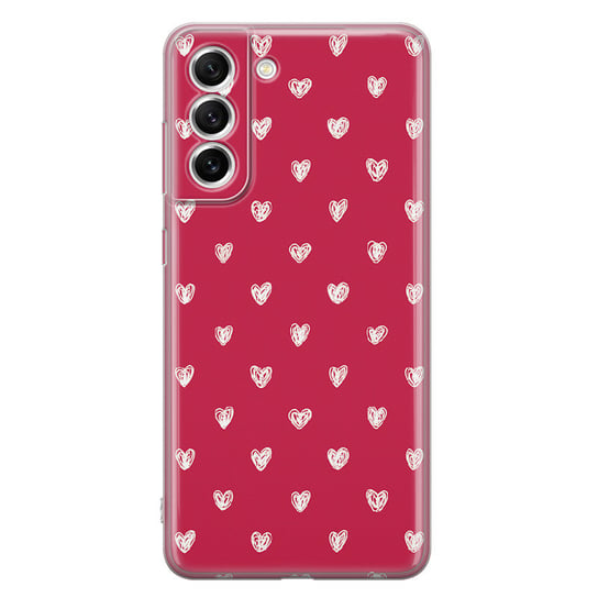 Etui silikonowe z nadrukiem Samsung Galaxy S22 Plus Serduszka czerwone PieceofCase