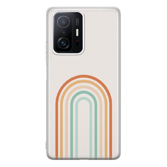 Etui silikonowe z nadrukiem Xiaomi 11T Tęcza boho 2 PieceofCase