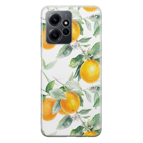 Etui silikonowe z nadrukiem Xiaomi Redmi Note 12 4G Pomarańcze PieceofCase