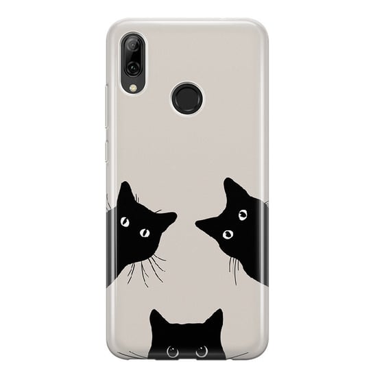 Etui silikonowe z nadrukiem Xiaomi Redmi Note 7 Czarne koty PieceofCase