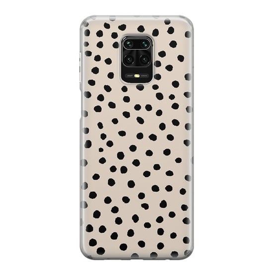 Etui silikonowe z nadrukiem Xiaomi Redmi Note 9 Pro Kropki dot beż PieceofCase