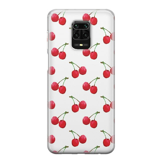 Etui silikonowe z nadrukiem Xiaomi Redmi Note 9S Wiśnie 2 PieceofCase