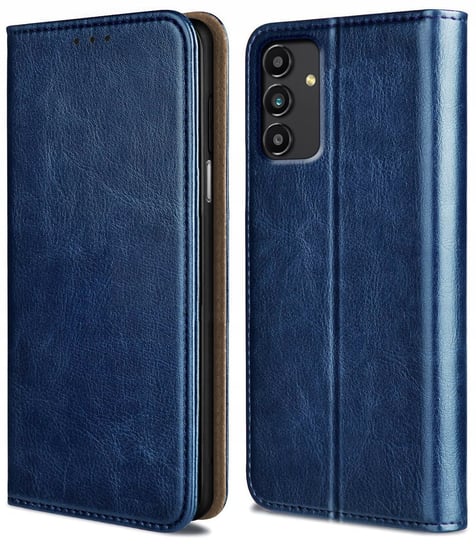 Etui Skórzane Case Do Samsung Galaxy A13 4G +Szkło Krainagsm