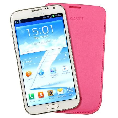 Etui skórzane do Galaxy Note 2 Pink (wsuwka) EFC-1J9BPEGSTD Samsung