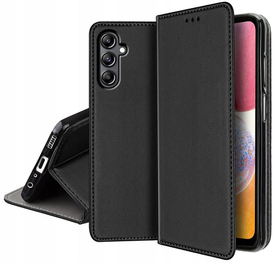 ETUI SKÓRZANE do SAMSUNG GALAXY A05S MAGNETYCZNE BOOK CASE TOKRA SZKŁO 9H Krainagsm