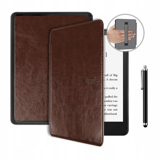 ETUI SKÓRZANE HOLDER + RYSIK do KINDLE PAPERWHITE 7" 2024 / COLORSOFT Inny producent