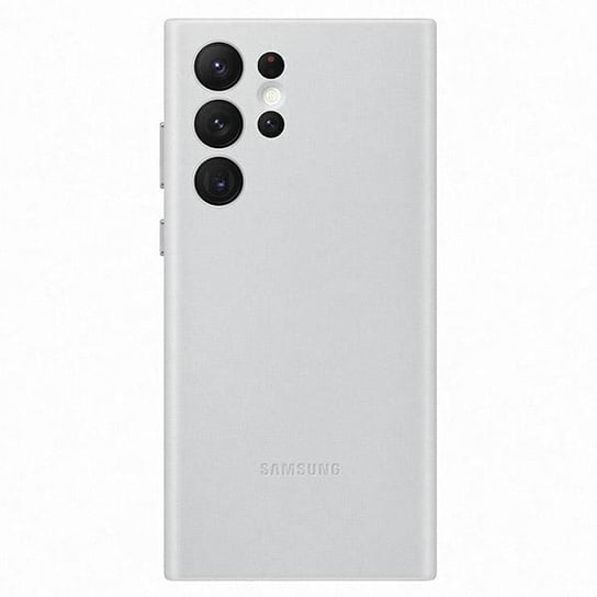 Etui Skórzane Samsung Galaxy S22 Ultra Leather Cover EF-VS908LJEGWW Jasnoszare Light Gray Samsung