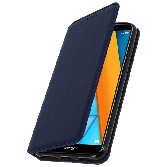 Etui Slim Case, etui Classic Edition z miejscem na kartę Honor 7A, Huawei Y6 2018 – niebieskie Avizar
