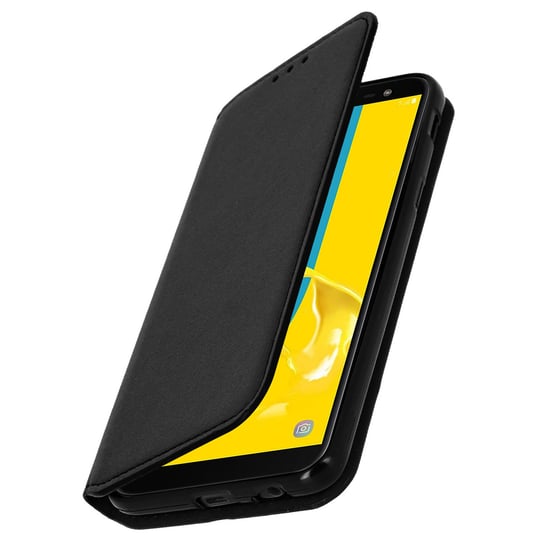 Etui Slim Case, etui z podstawką Classic Edition z miejscem na kartę Samsung Galaxy J6 – czarne Avizar