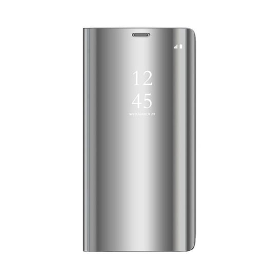 Etui Smart Clear View do Samsung Galaxy A14 4G / A14 5G srebrne TelForceOne
