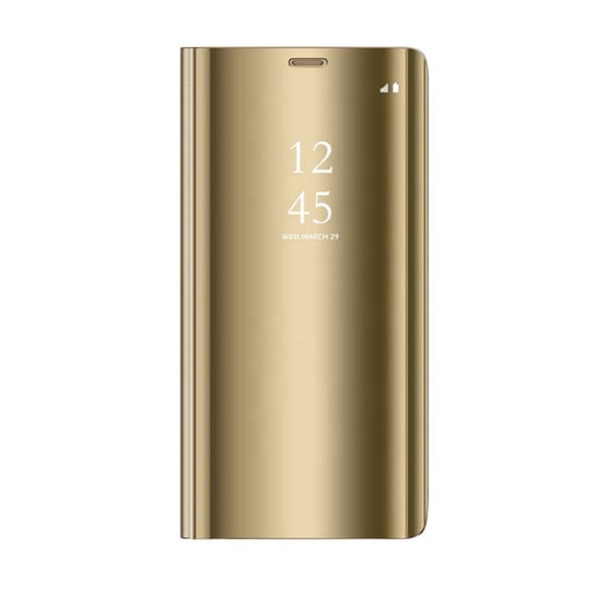 Etui Smart Clear View do Samsung Galaxy A14 4G / A14 5G złote TelForceOne