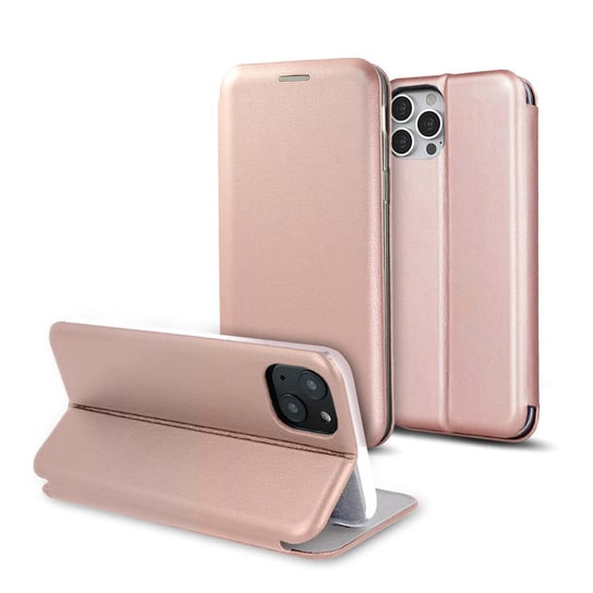 Etui Smart Diva Do Iphone 14 Plus 6,7" Różowo-Złote TelForceOne