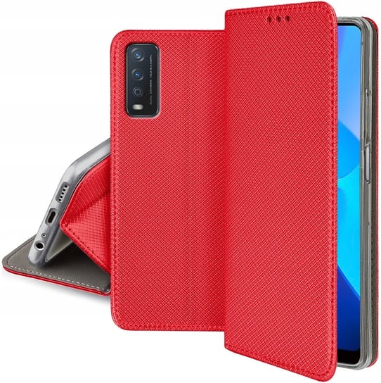 Etui Smart Magnet Case + Szkło do VIVO Y11S / Y20S Krainagsm