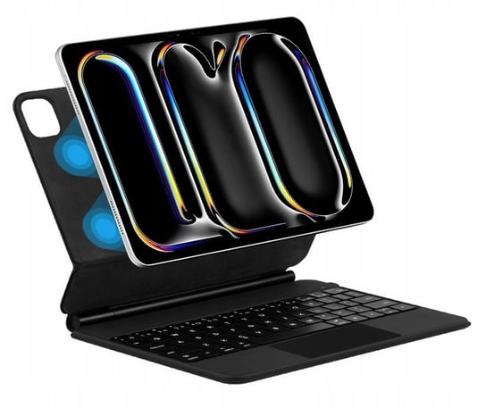 ETUI Smartcase MAGNETYCZNE + KLAWIATURA  + TOUCHPAD do IPAD PRO 11 2018-2022 / AIR 4 / 5 /6 2020-2024 czarne Bestphone