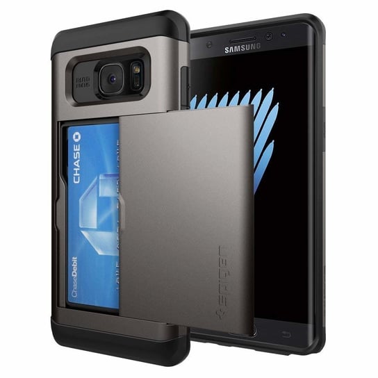 Etui Spigen Card Slider Samsung Note 7 Gunmetal 562Cs20562 Inna marka