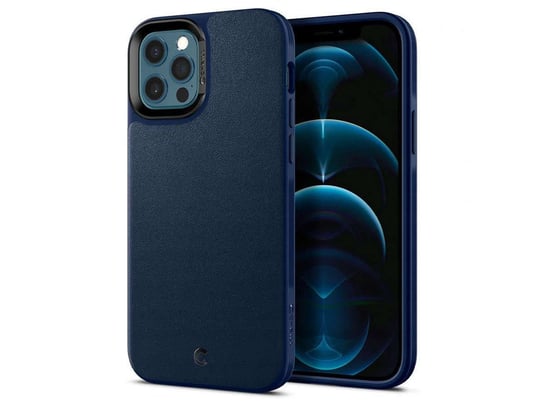 Etui Spigen Ciel Leather Brick do Apple iPhone 12/ 12 Pro 6.1 Navy Spigen