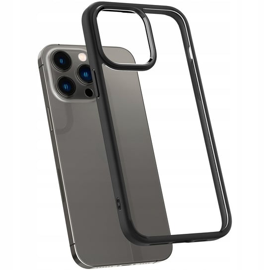 Etui Spigen Crystal Hybrid do iPhone 14 Pro, przezroczysto-czarne Spigen