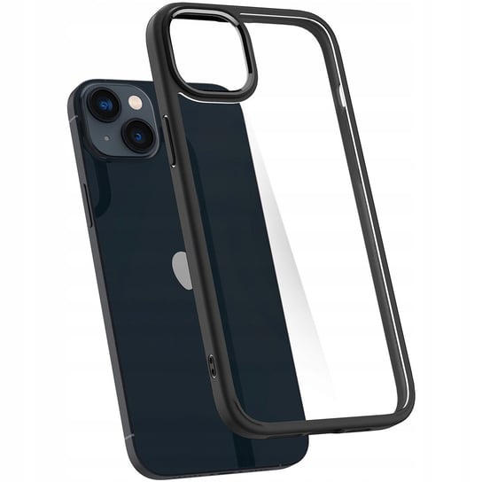 Etui Spigen Crystal Hybrid do iPhone 14, przezroczysto-czarne Spigen