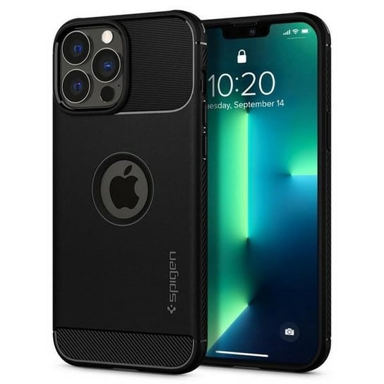 Etui Spigen Rugged Armor do iPhone 13 Pro Max czarne ACS03200 Spigen