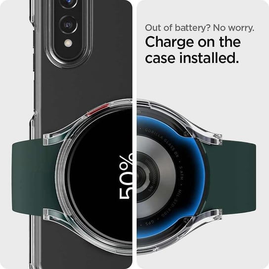 Etui Spigen Ultra Hybrid do Samsung Galaxy Watch 4 / 5 (40 mm) Crystal Clear 4kom.pl
