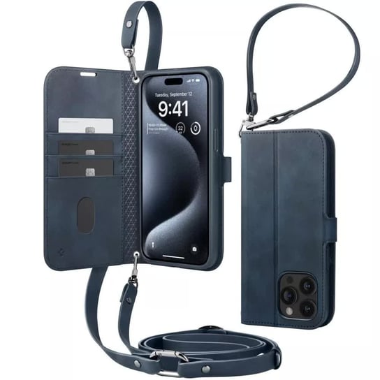 Etui Spigen Wallet ”S” Pro do Apple iPhone 15 Pro Max Navy Spigen