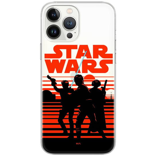 Etui Star Wars dedykowane do Iphone 12 / 12 PRO, wzór: Gwiezdne Wojny 026 Etui częściowo przeźroczyste, oryginalne i oficjalnie licencjonowane Star Wars gwiezdne wojny