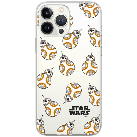 Etui Star Wars dedykowane do Iphone 12 Mini, wzór: BB 8 004 Etui częściowo przeźroczyste, oryginalne i oficjalnie licencjonowane Star Wars gwiezdne wojny