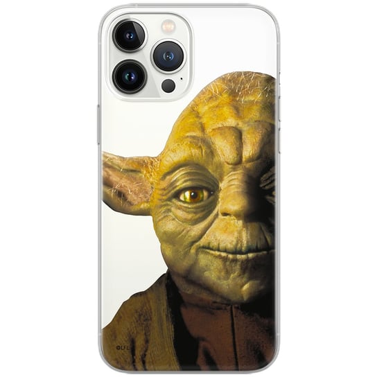 Etui Star Wars dedykowane do Iphone 12 PRO MAX, wzór: Yoda 004 Etui częściowo przeźroczyste, oryginalne i oficjalnie licencjonowane Star Wars gwiezdne wojny